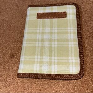 $5 When added to bundle of 3 Plaid Passport Holder with Brown Trim